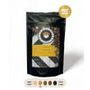 Image shows a bag of Decaf Light Roast Coffee on a white backdrop.