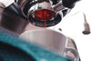 Image shows a close up of a coffee machine